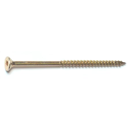 Saberdrive 4 in, Torx Drive, Wood Screw, Zinc Yellow Steel, 48 PK 09294